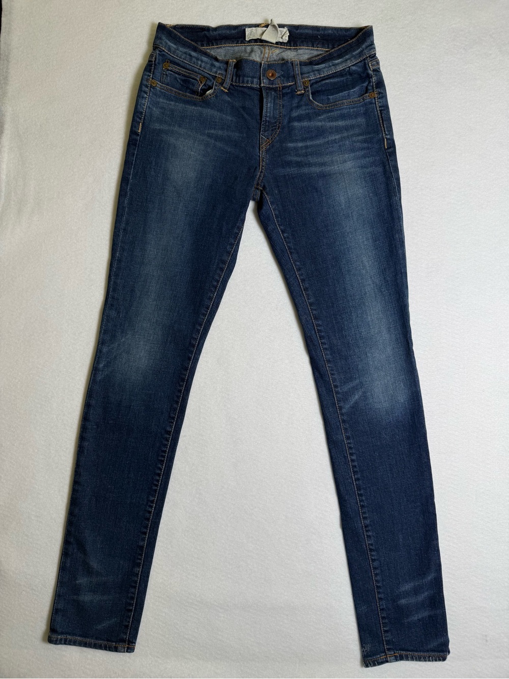 Rugby Ralph Lauren Skinny Jeans, Women’s Dark Wash Distressed Size (28)